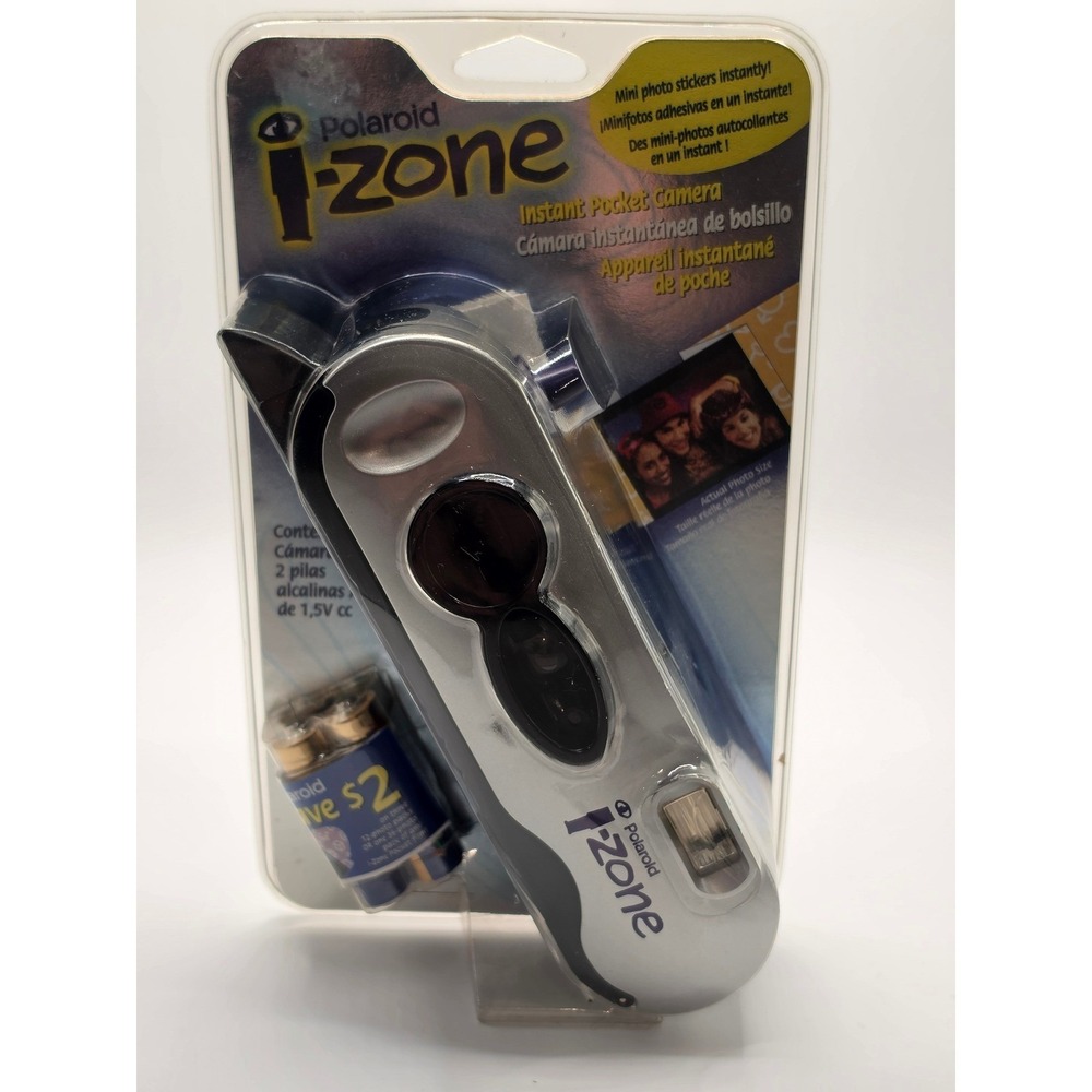 Polaroid i-Zone Instant Pocket Camera Silver Vintage 2001 New Sealed 0108-1-13-1 - Picture 3 of 5